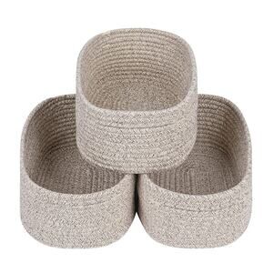 3 Cubesland Baskets Shelves Storage Bins Decor Woven NEW Light brown Organize